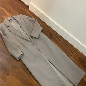 Full length wool like pea jacket